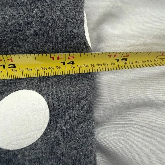 VS Gray Fold-Over Waist Polka Dot Yoga Pants - Picture 7 of 9